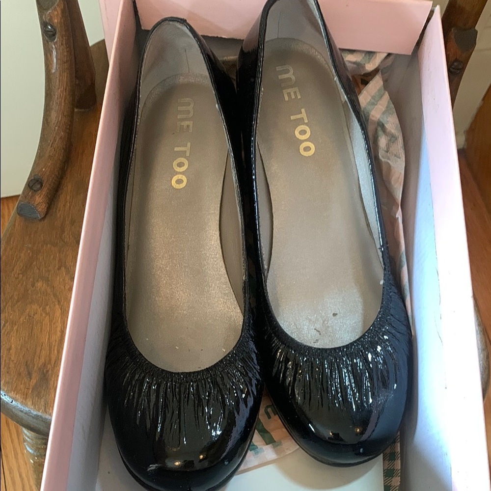 Me Too Starlite2 Black Wedge Heels